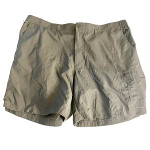 Columbia Men’s PFG Nylon Cargo Outdoor Shorts Gray Size 44W Summer